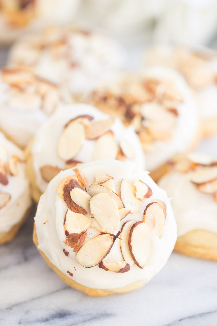 Iced Almond Cookies