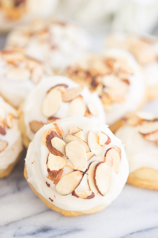 Iced Almond Cookies